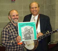 Ken Irwin and Pete Wernick with early Rounder album-1921