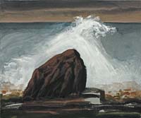 Hodermarsky, Red Rock - Rough Sea, 1995, W-1088